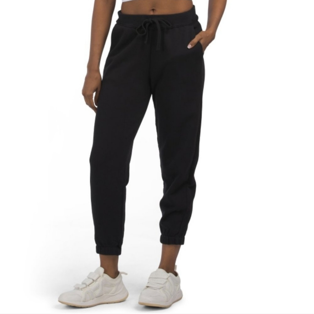 Eileen Fisher Black Track Ankle Pant